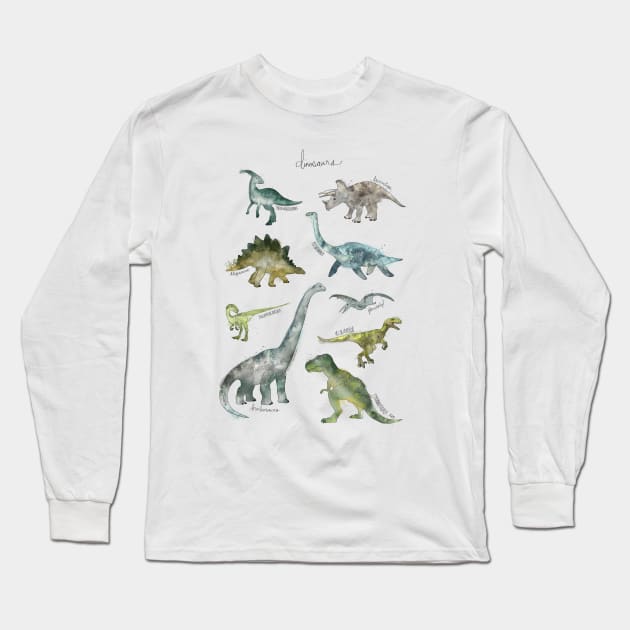 Dinosaurs Long Sleeve T-Shirt by Amy Hamilton